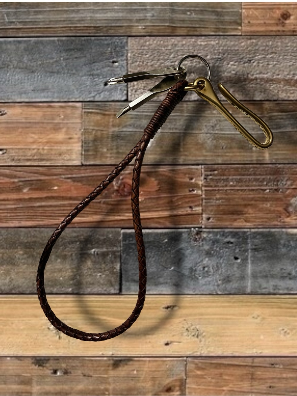 🔥🔥HAND CRAFTED LEATHER/ BRASS KEYCHAIN #3🔥🔥